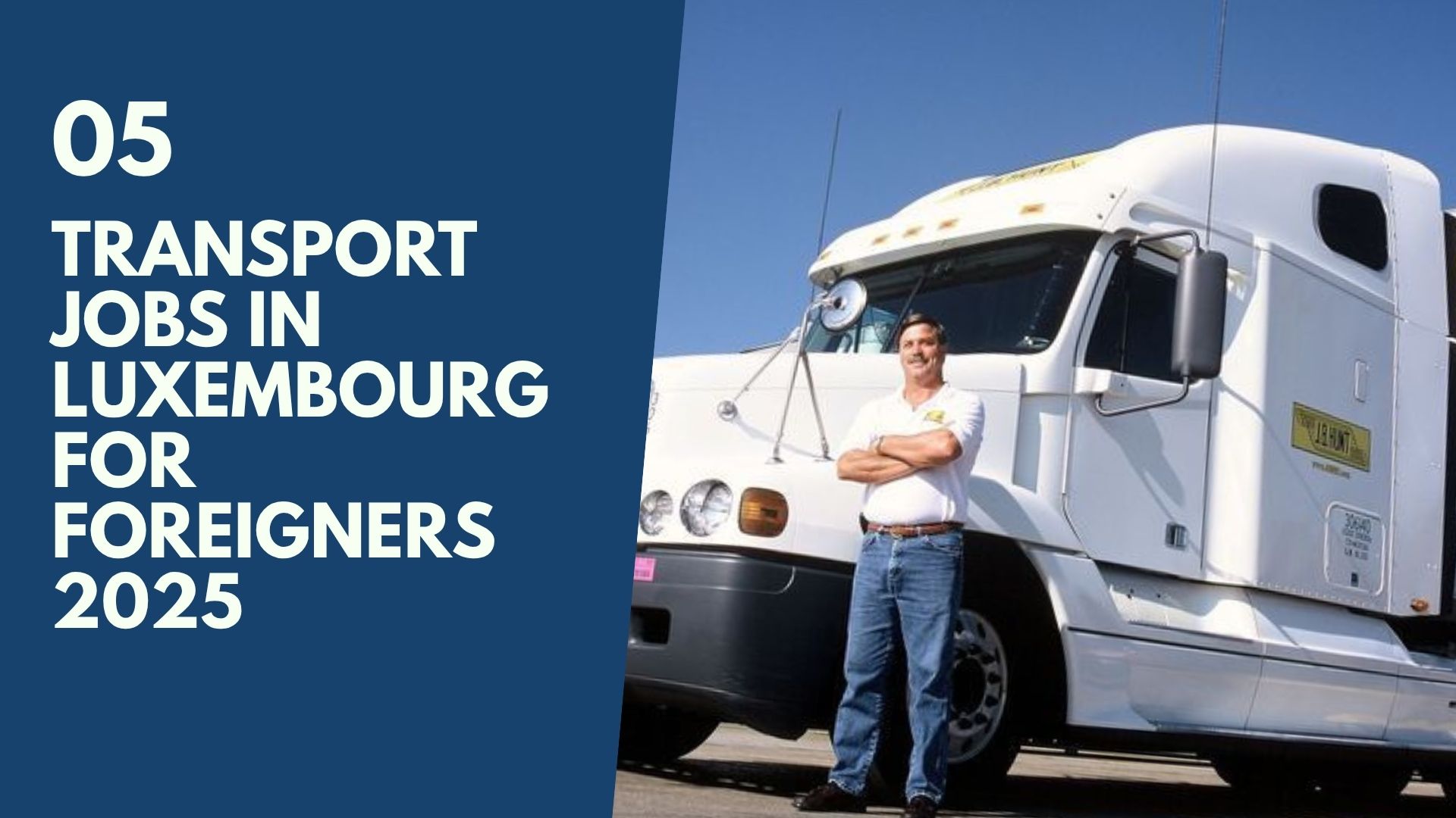 Transport Jobs in Luxembourg for foreigners 2025